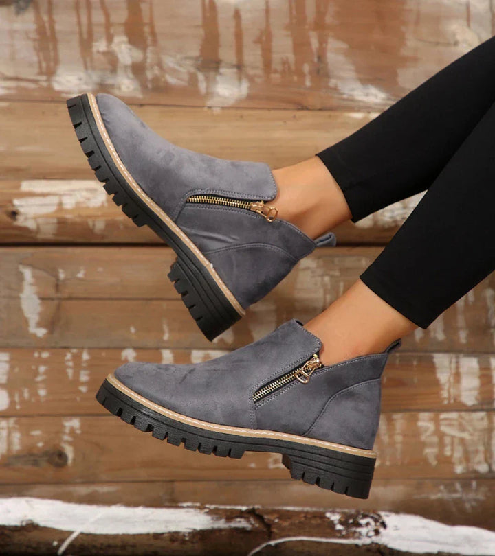 Sofia - Urban Comfort Boot med lynlås