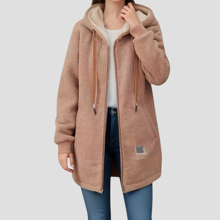 Marleen - Jakke med hætte og fleeceforing
