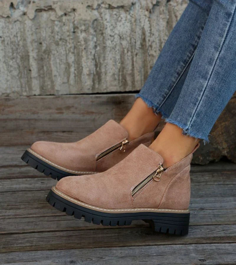 Sofia - Urban Comfort Boot med lynlås