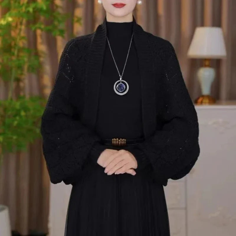 Beatriz - Cardigan i åbent strik