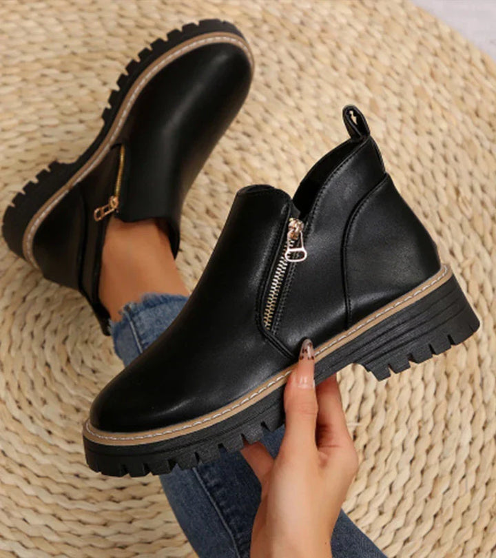 Sofia - Urban Comfort Boot med lynlås