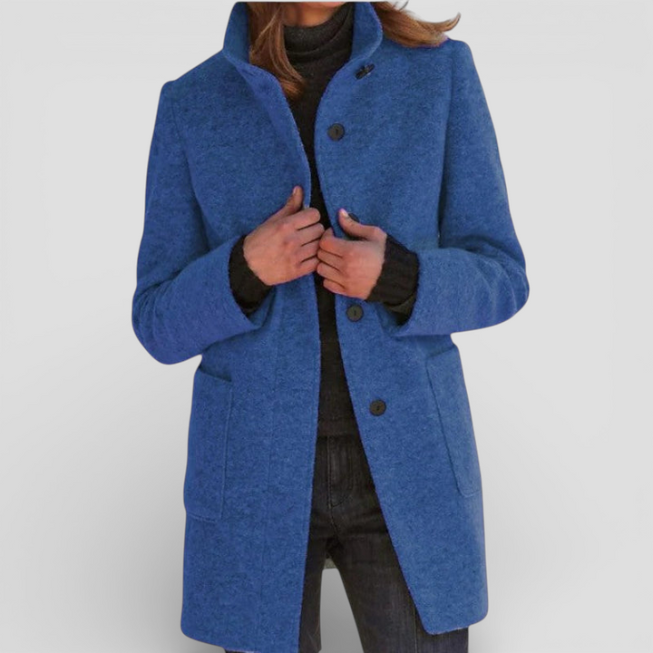 Elena - Klassisk frakke i uldblanding