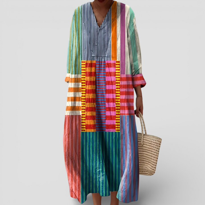 Lia - Elegant geometrisk kjole