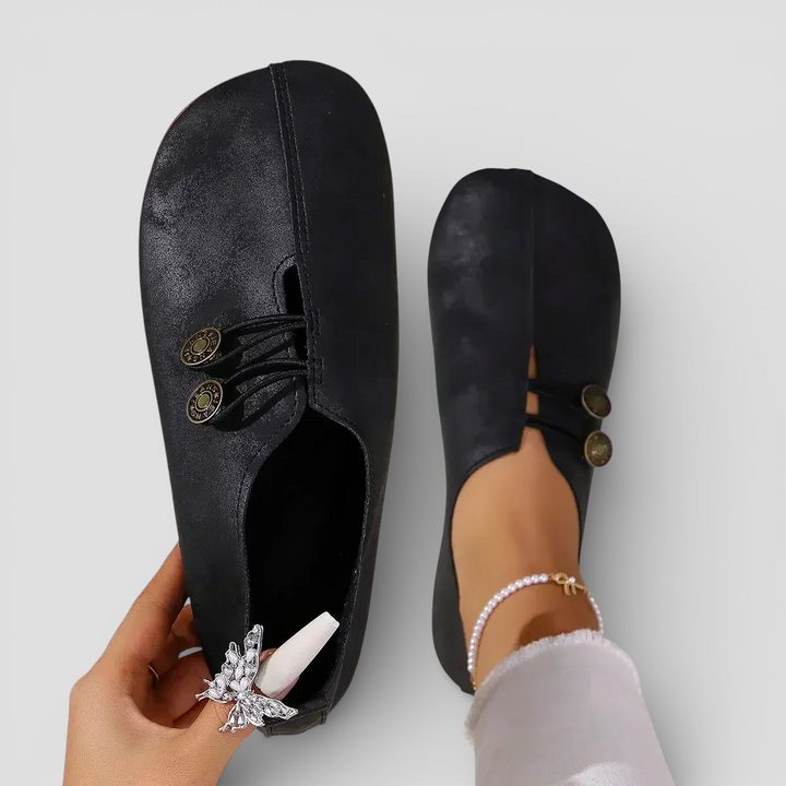 Maya - Ortopædiske Hyttesko i Blødt Ruskind