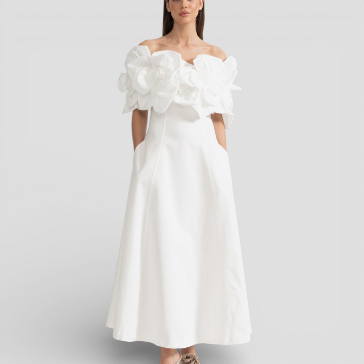 Merle - Blomstret midi-kjole