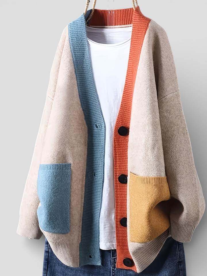 Nora - Tidløs Farverig Cardigan