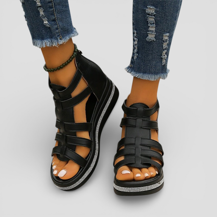 Ragna -  Ortopædiske kilehælesandaler