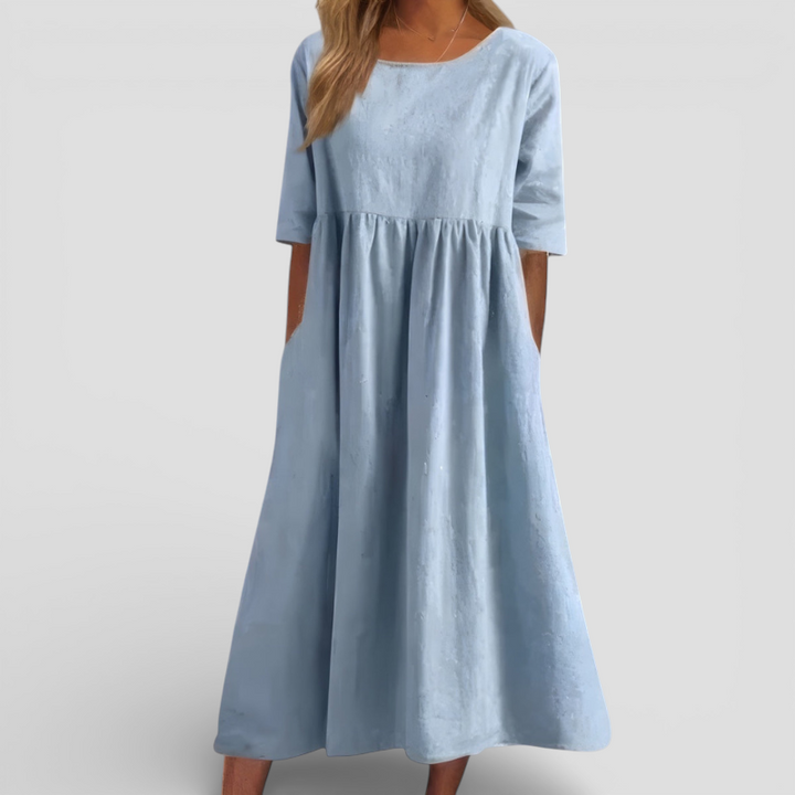 Sirin - Flatterende bomuldskjole