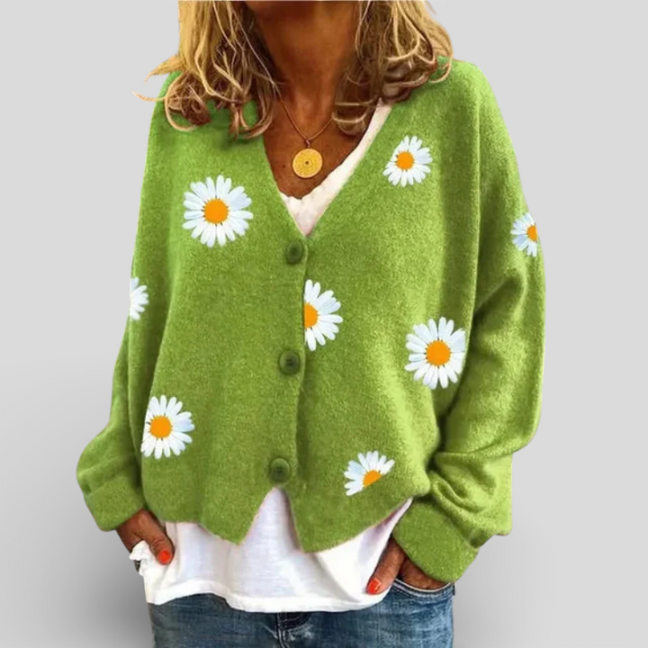 Theresia - Broderet cardigan