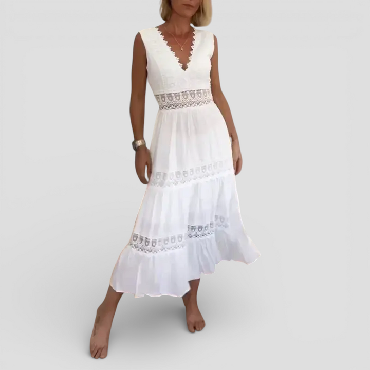 Thyra - Lang og elegant sommerkjole