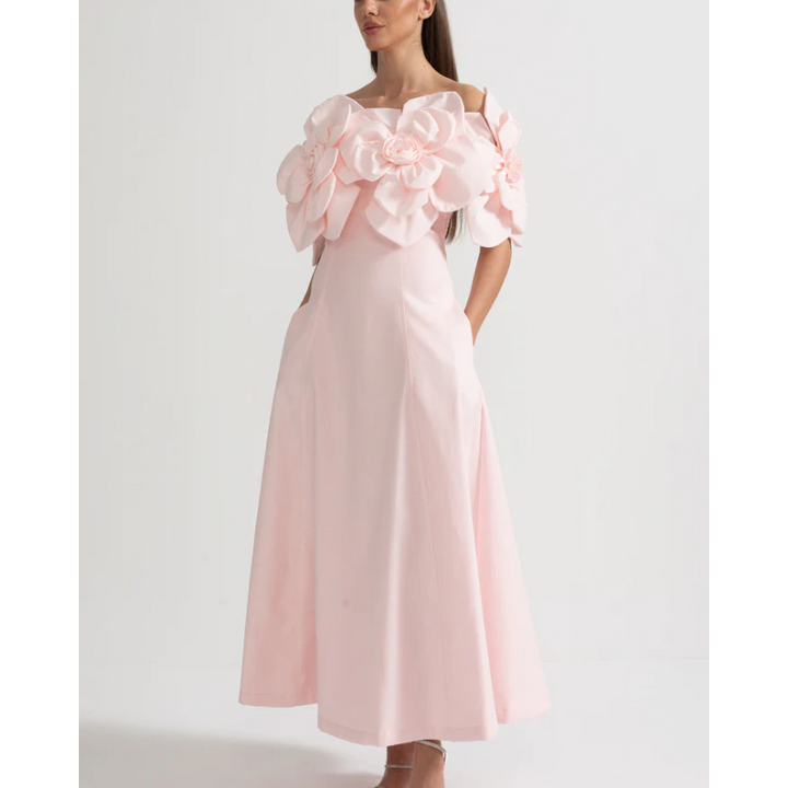 Merle - Blomstret midi-kjole