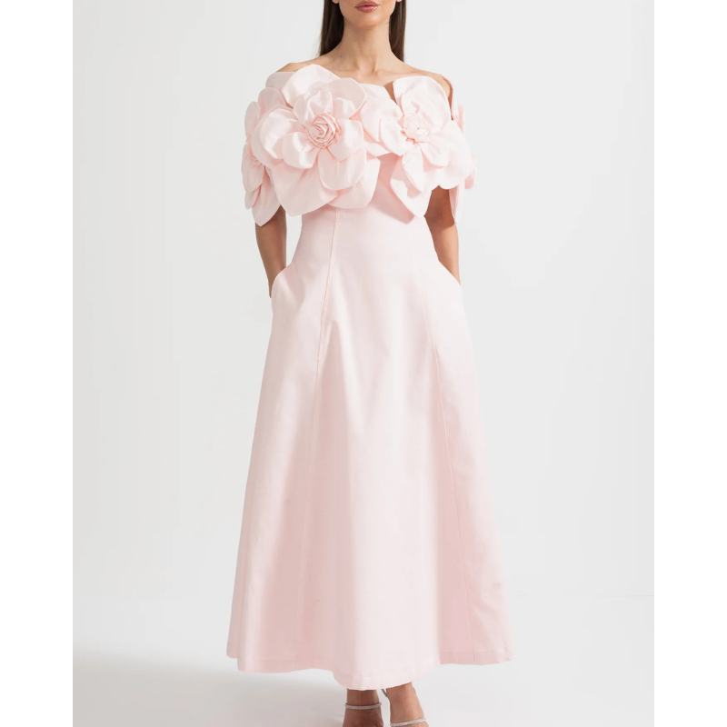 Merle - Blomstret midi-kjole