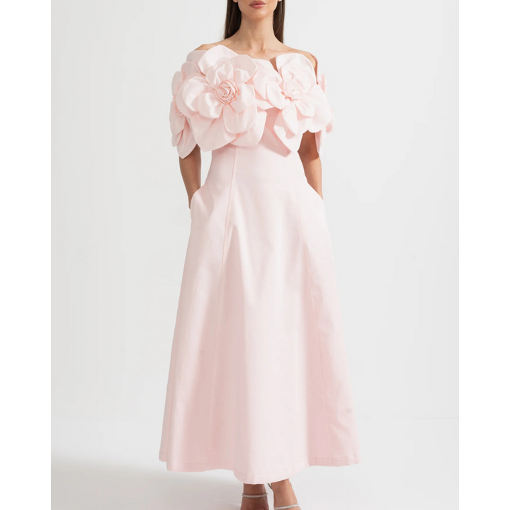 Merle - Blomstret midi-kjole