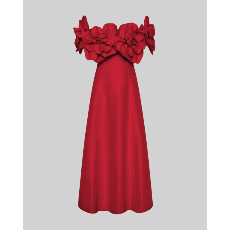 Merle - Blomstret midi-kjole