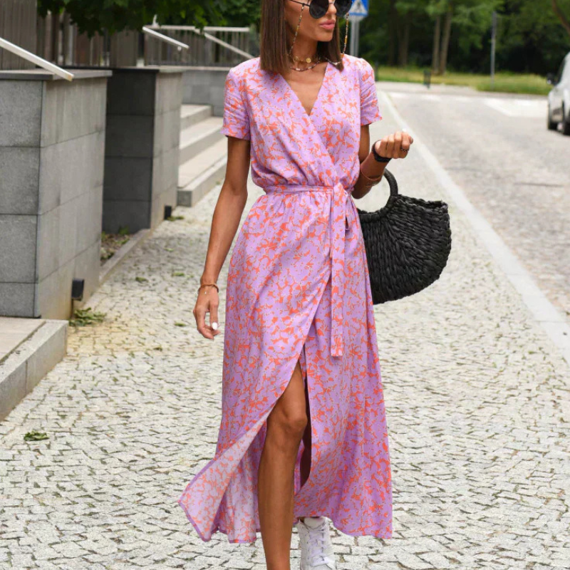 Nuvia - V-hals A-line kjole