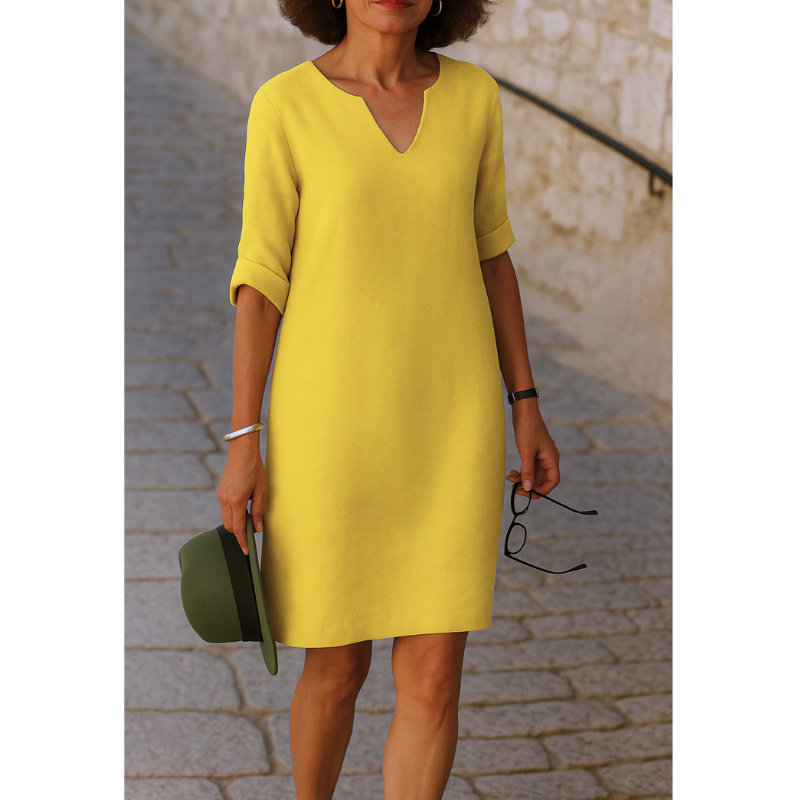 RIA - Elegant V-udskæringskjole