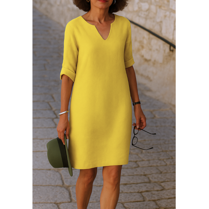 RIA - Elegant V-udskæringskjole