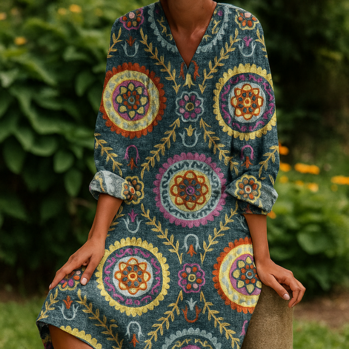 Maxine - Elegant geometrisk kjole