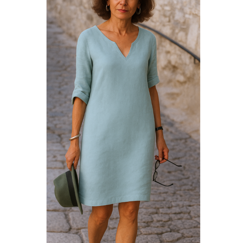 RIA - Elegant V-udskæringskjole