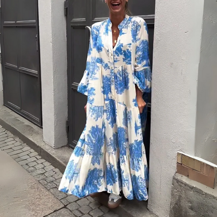 Mirone - Blomstret maxikjole