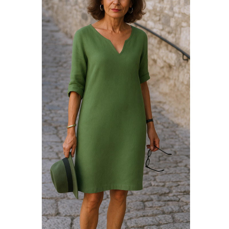 RIA - Elegant V-udskæringskjole