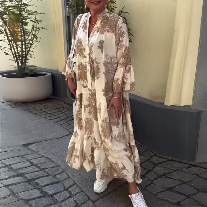 Mirone - Blomstret maxikjole