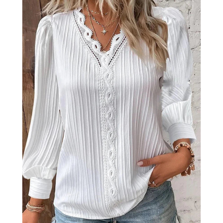 Lilly - Plisseret bluse