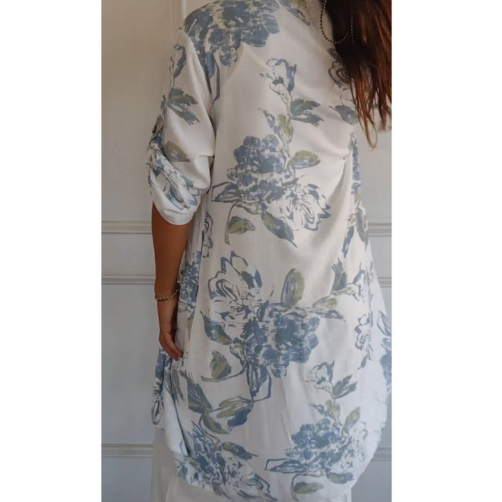 Jana - Elegant kjole i bomuld og hør