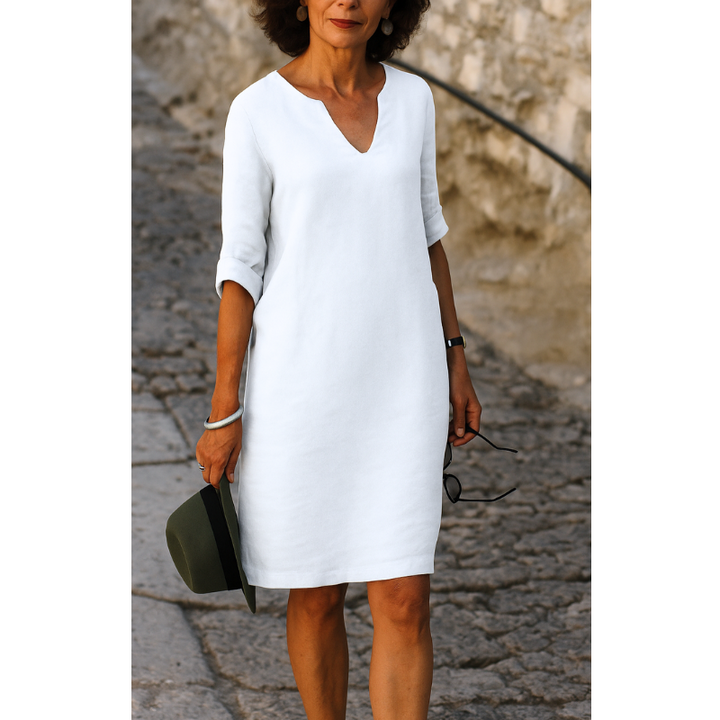 RIA - Elegant V-udskæringskjole