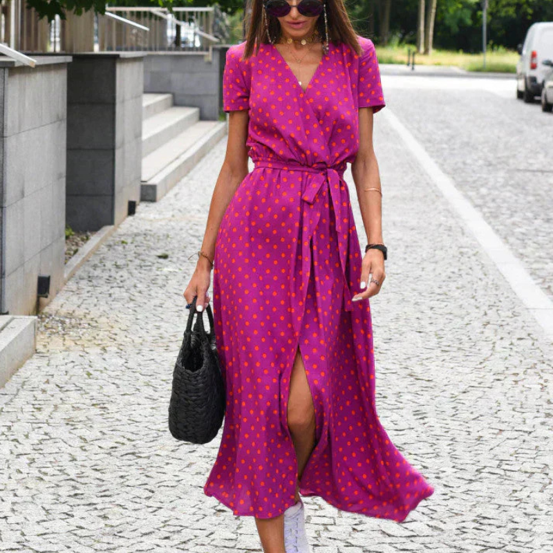 Nuvia - V-hals A-line kjole