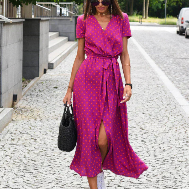 Nuvia - V-hals A-line kjole