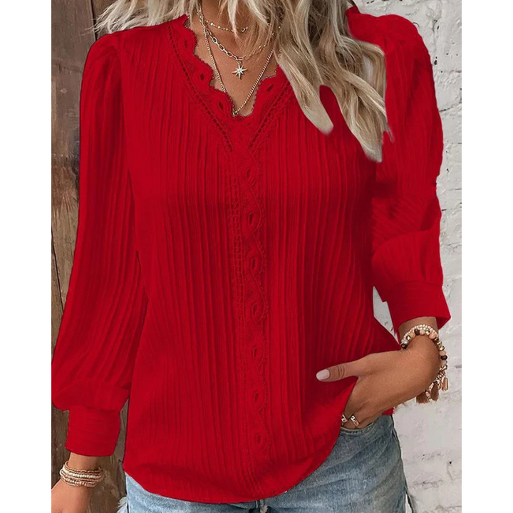 Lilly - Plisseret bluse