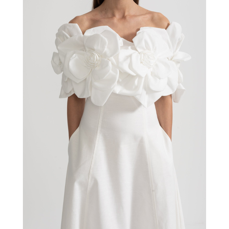 Merle - Blomstret midi-kjole