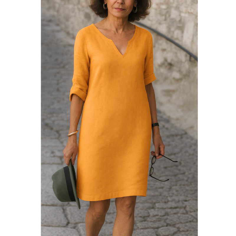 RIA - Elegant V-udskæringskjole