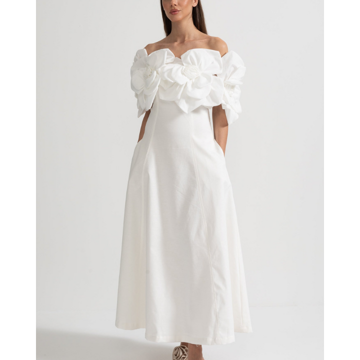 Merle - Blomstret midi-kjole