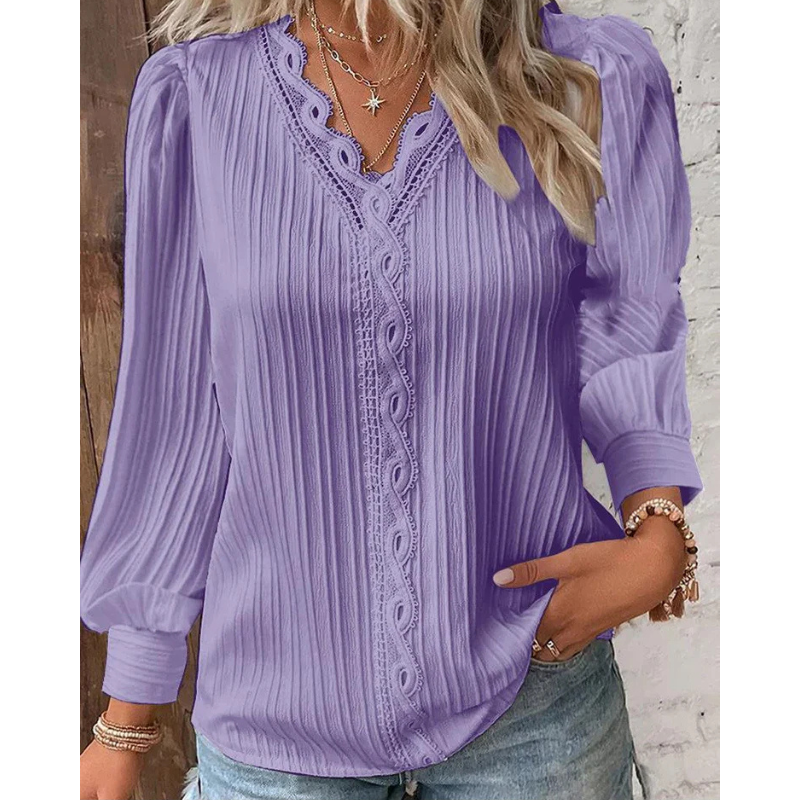 Lilly - Plisseret bluse