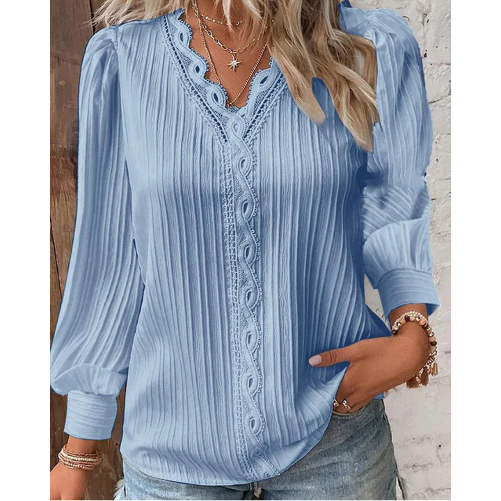 Lilly - Plisseret bluse