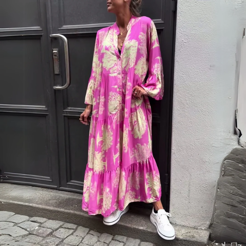 Mirone - Blomstret maxikjole