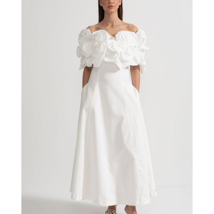 Merle - Blomstret midi-kjole