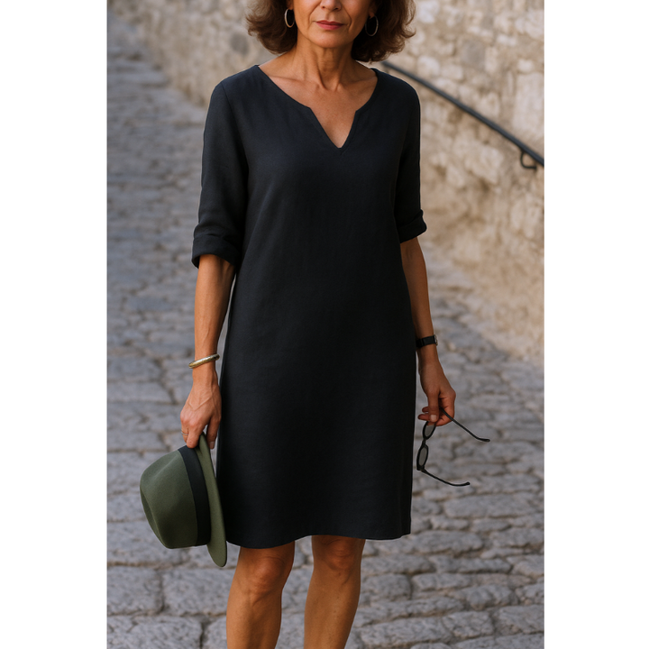 RIA - Elegant V-udskæringskjole