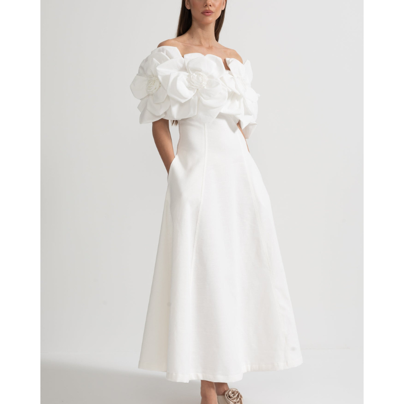 Merle - Blomstret midi-kjole