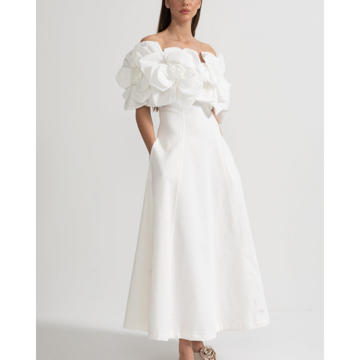 Merle - Blomstret midi-kjole