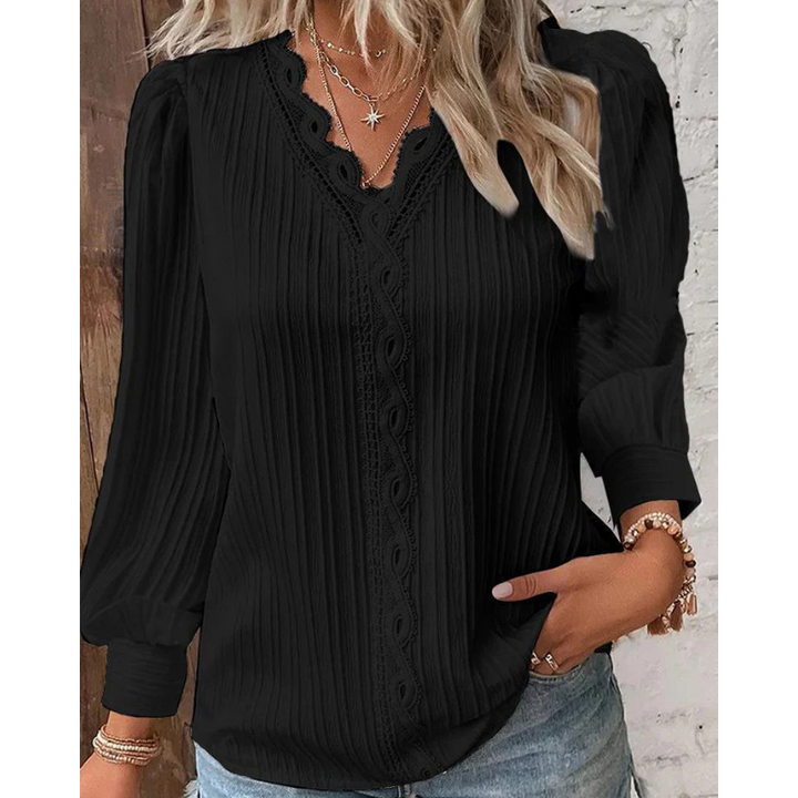 Lilly - Plisseret bluse