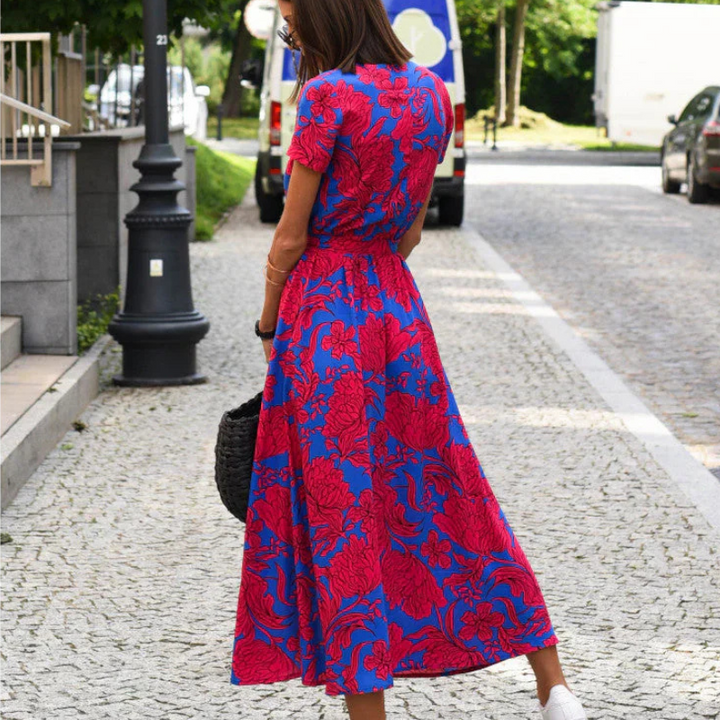 Nuvia - V-hals A-line kjole