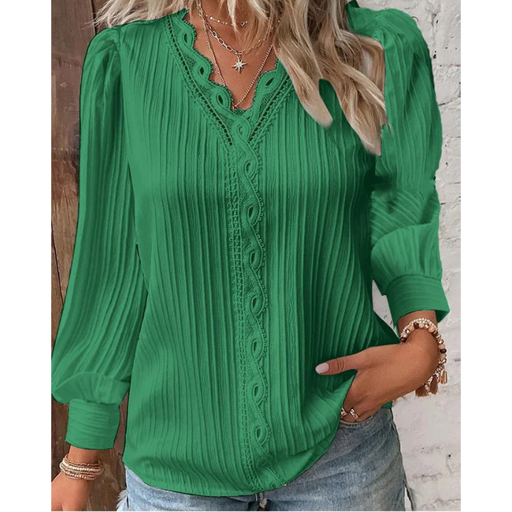 Lilly - Plisseret bluse