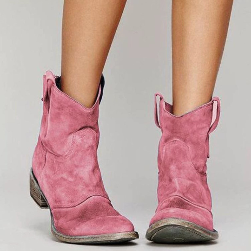 Carlotta - Premium ruskind ankelstøvler