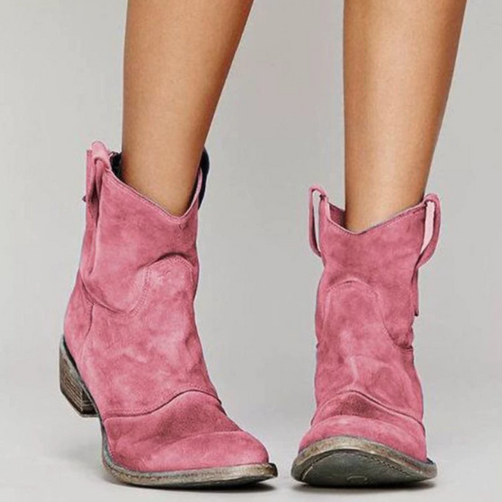 Carlotta - Premium ruskind ankelstøvler