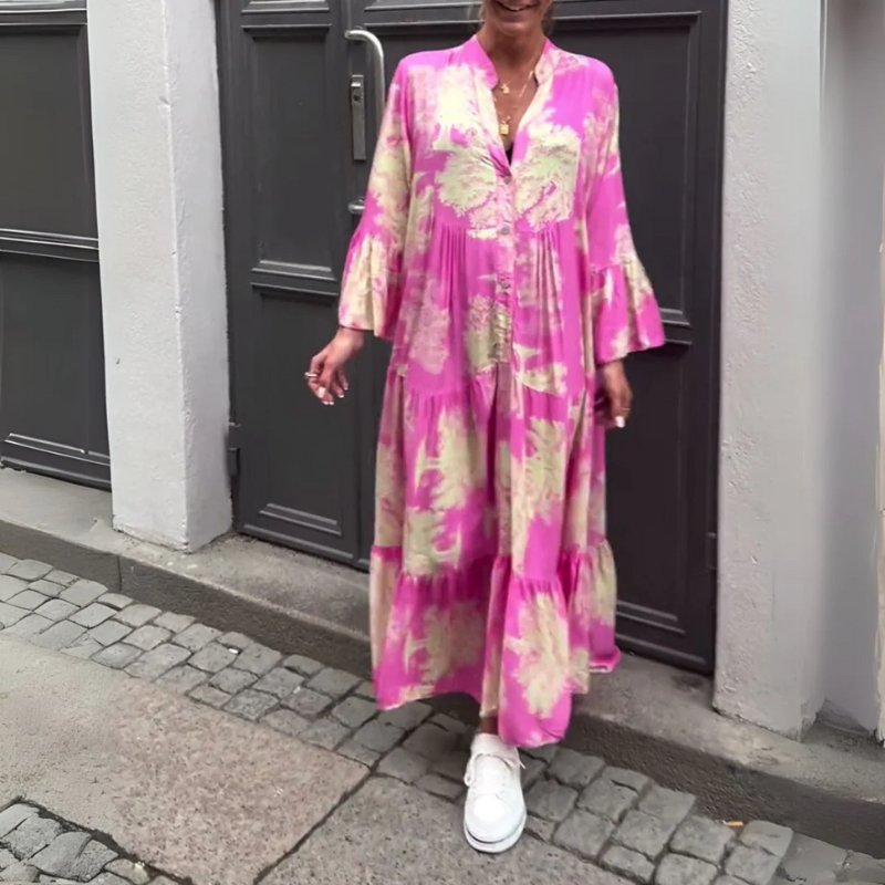 Mirone - Blomstret maxikjole