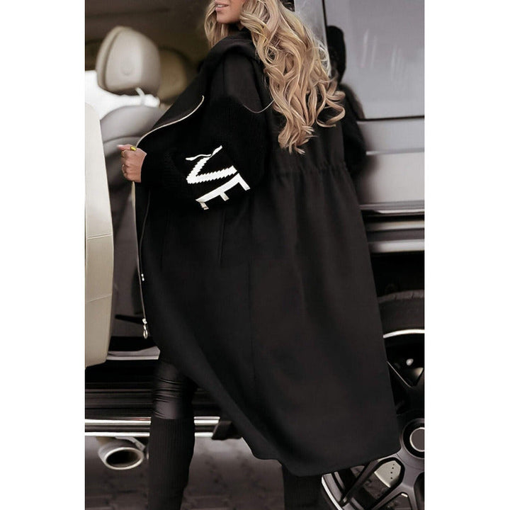 Amélie - Damefrakke med strikkede ærmer