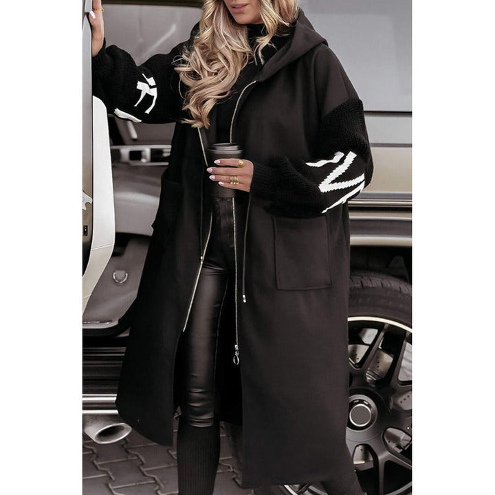 Amélie - Damefrakke med strikkede ærmer